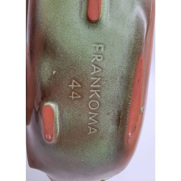 RARE  Extra Large Vintage 19.5" Oblong Prairie Green Planter - Picture 5 of 8